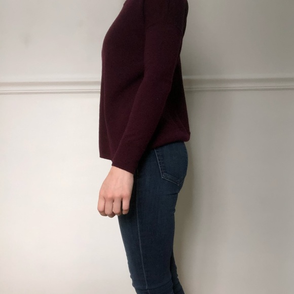 Cynthia Rowley Purple Merino Wool Sweater - Picture 5 of 12